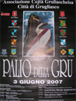 Locandina del Palio della Gru 2007