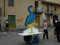 Manuel durante la sfilata con il carro del Gerbido